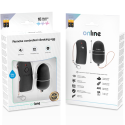 Online - Oeuf Vibrant Avec Télécommande Noire